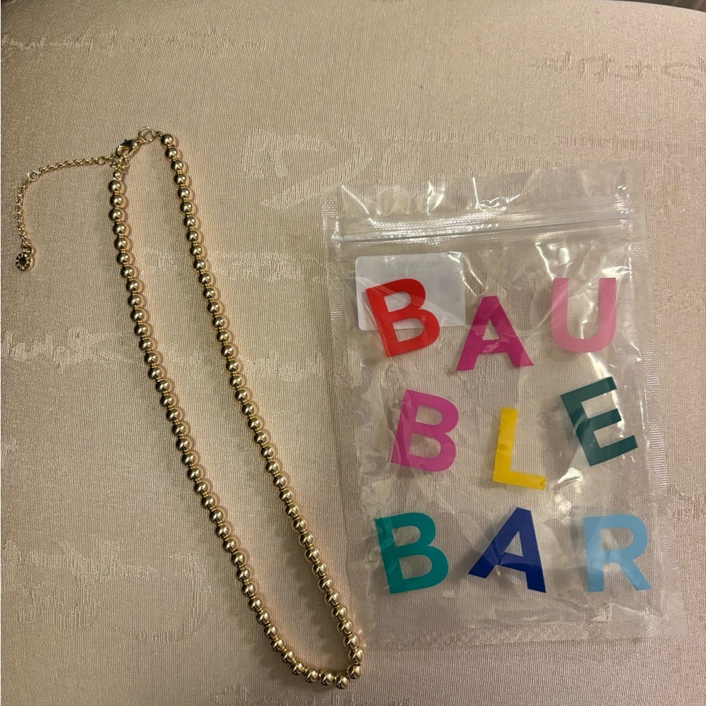 BaubleBar Pisa gold bead 17”necklace
